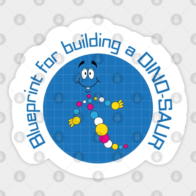Building a Dinosaur Sticker by old_school_designs